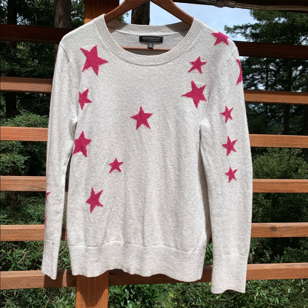 Banana Republic Wool Star Sweater